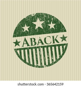 Aback grunge stamp