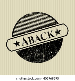 Aback rubber grunge stamp