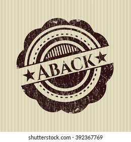 Aback rubber grunge texture seal