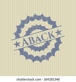 Aback rubber seal