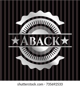 Aback silver emblem