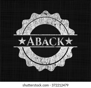 Aback written on a blackboard