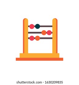 abacus arithmetic elementary education school vector illustration icon design