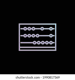 Abacus blue gradient vector icon
