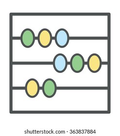 Abacus Bold Icon Illustration