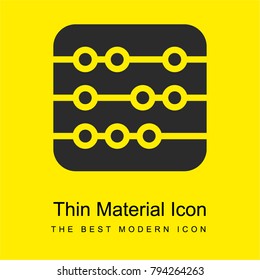 Abacus bright yellow material minimal icon or logo design