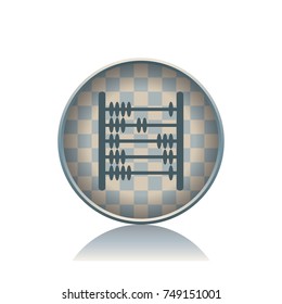 Abacus button, web design element