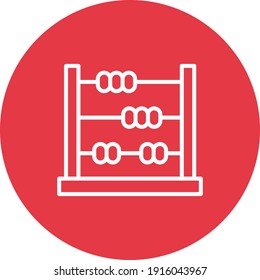Abacus, calculate, maths icon vector image. Can also be used for education. Suitable for use on web apps, mobile apps and print media.