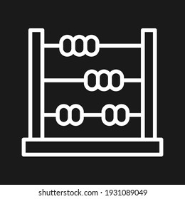 Abacus, calculate, maths icon vector image. Can also be used for education. Suitable for use on web apps, mobile apps and print media.