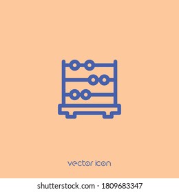 Abacus, calculating vector icon. Premium quality.
