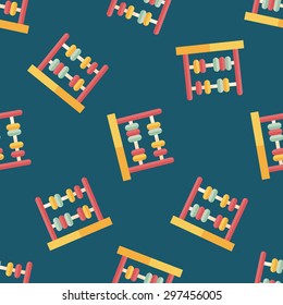 abacus calculation flat icon,eps10 seamless pattern background