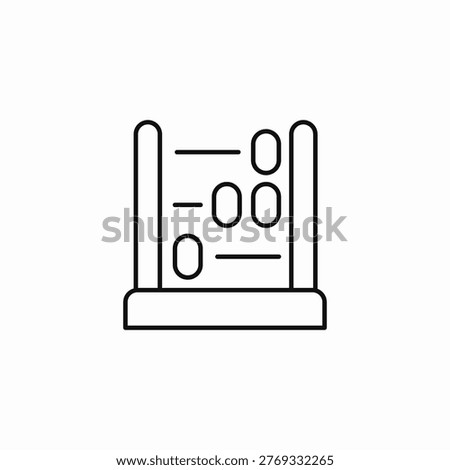 abacus calculation tool icon sign vector