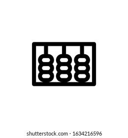 Abacus, Calculator Icon. Business Icon Set Vector Logo Symbol.
