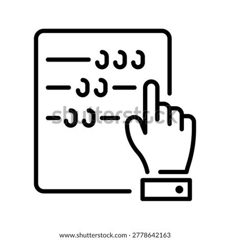 Abacus calculator icon. Education and counting tool line symbol. Black and white.