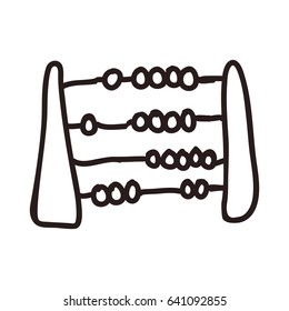 abacus cartoon doodle