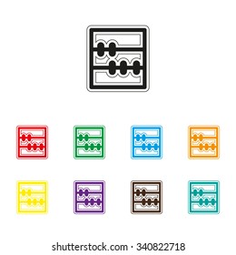 abacus - color vector icon