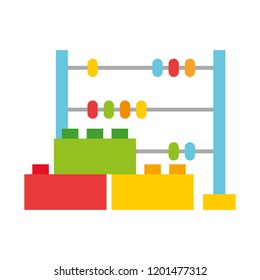 abacus and costruction blocks toys kids