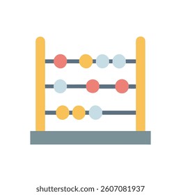 Abacus Counter Tool Icon Design. Design of Fitness and Gym Icons.