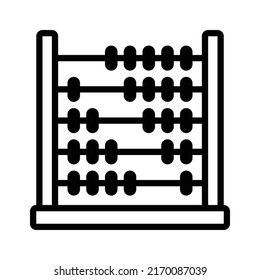 Abacus Counting Frame Line Art Vector Stock Vector (Royalty Free ...