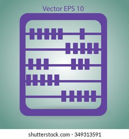abacus for counting vector illustration