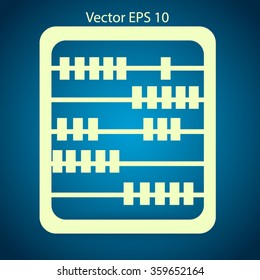 abacus for counting vector illustration
