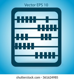 abacus for counting vector illustration