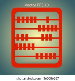 abacus for counting vector illustration
