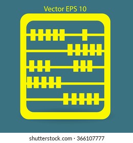 abacus for counting vector illustration