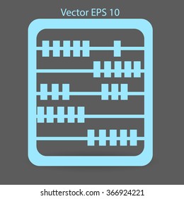 abacus for counting vector illustration