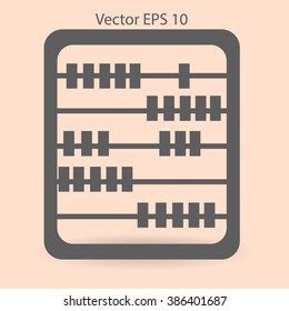 abacus for counting vector illustration