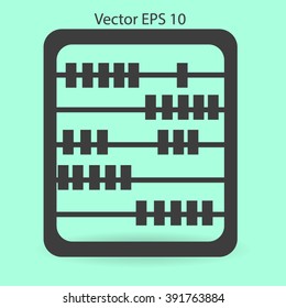 abacus for counting vector illustration