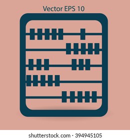 abacus for counting vector illustration