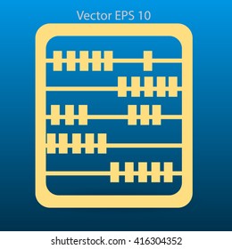 abacus for counting vector illustration