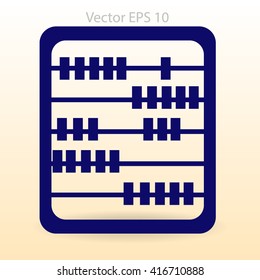 abacus for counting vector illustration
