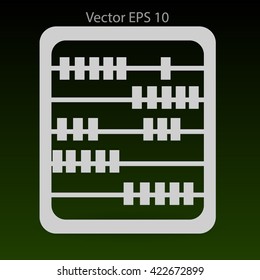 abacus for counting vector illustration