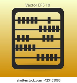 abacus for counting vector illustration