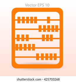 abacus for counting vector illustration