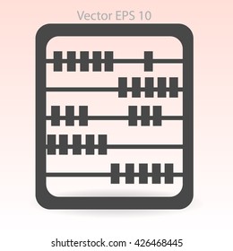 abacus for counting vector illustration