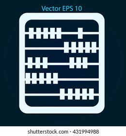 abacus for counting vector illustration
