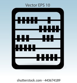 abacus for counting vector illustration
