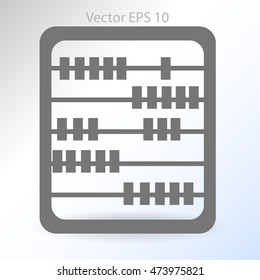 abacus for counting vector illustration