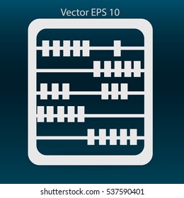 abacus for counting vector illustration
