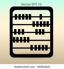 abacus for counting vector illustration