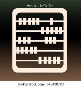 abacus for counting vector illustration