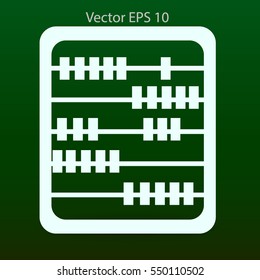 abacus for counting vector illustration