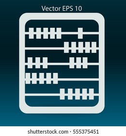 abacus for counting vector illustration