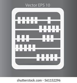 abacus for counting vector illustration