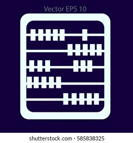 abacus for counting vector illustration