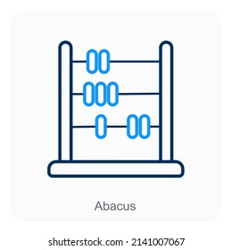 Abacus And Education Icon Concept