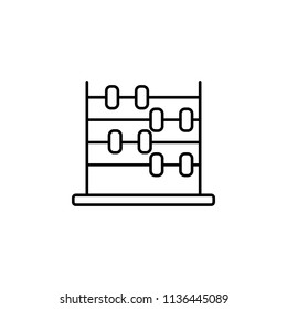abacus. Element of education icon for mobile concept and web apps. Thin line abacus can be used for web and mobile on white background